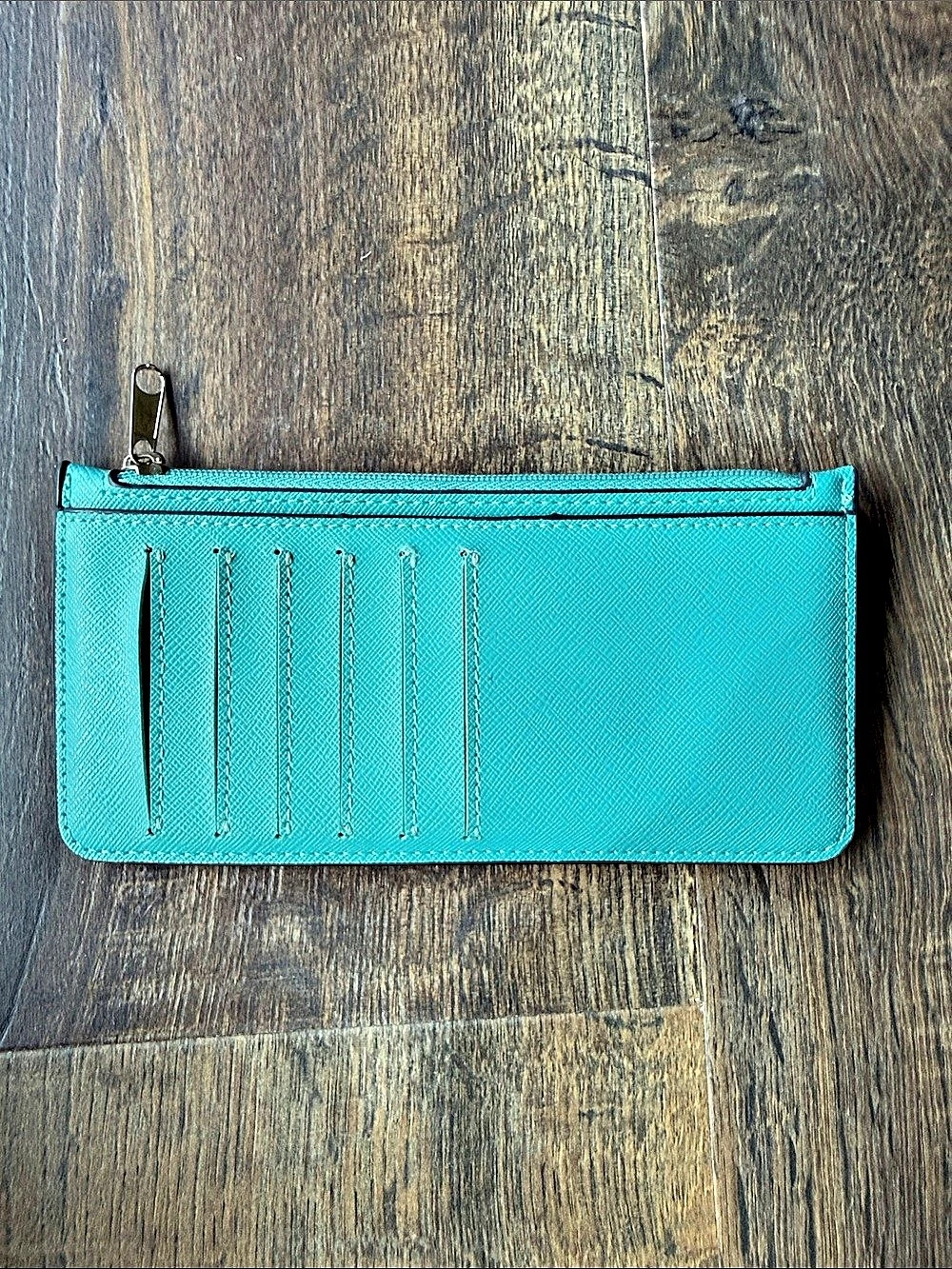 Blue Zip Wallet